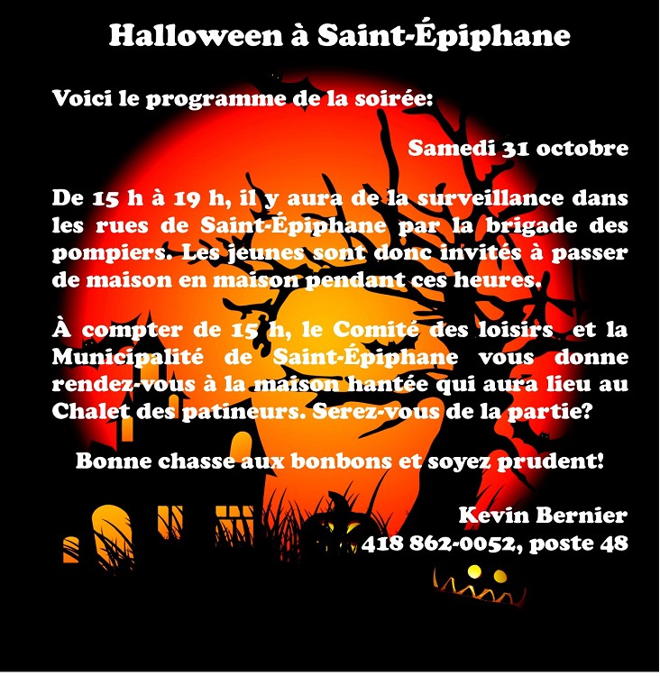 Halloween à Saint-Épiphane (Photo : © Kevin Bernier)