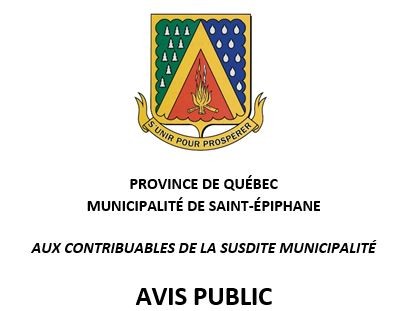 Entête Avis public (Auteur : DG)