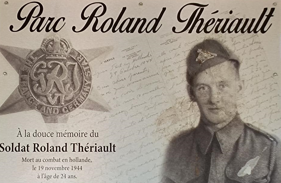Plaque commémorative Parc Roland-Thériault