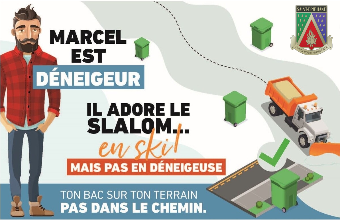 Marcel le déneigeur (Auteur : Direction générale )