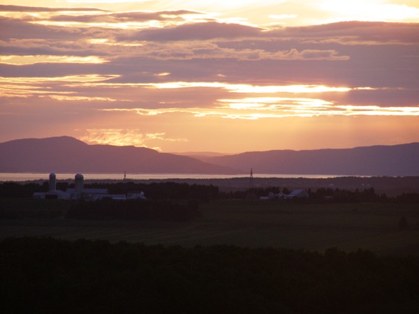 Vue du fjord au nord